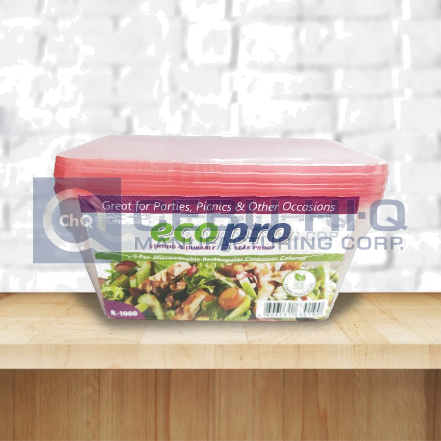 Plastic Container · Red · R-1000